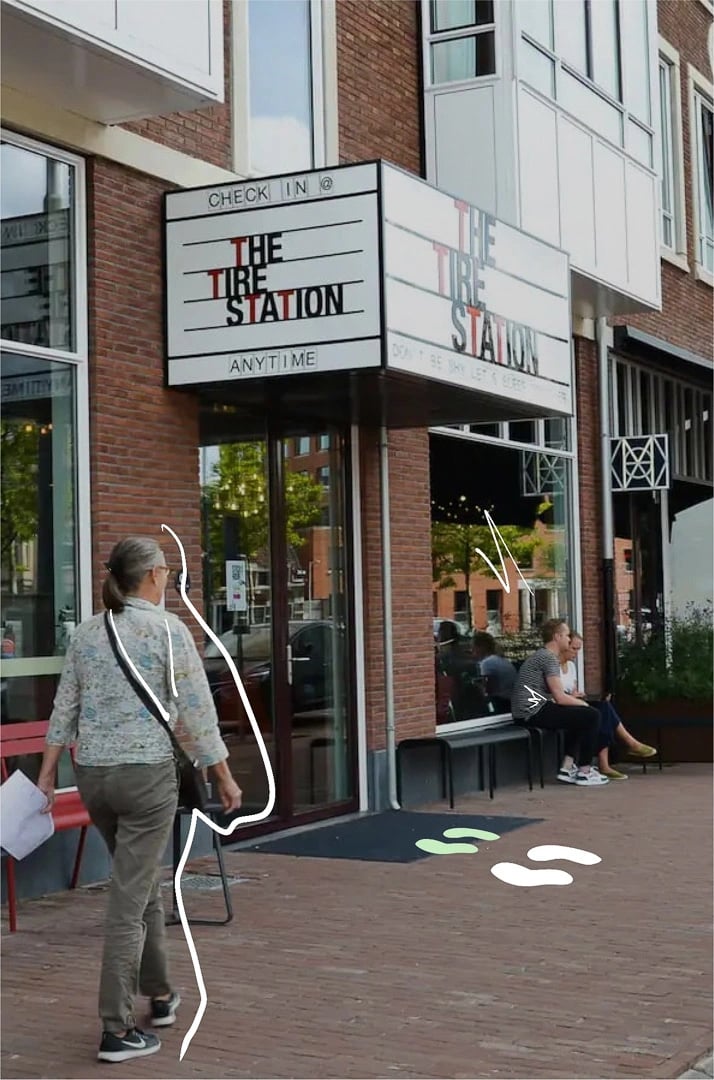 Conscious Hotels Amsterdam City with doodles